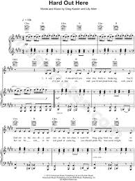 Three 6 mafia — hard out here for a pimp/side 2 side (mash up). Lily Allen Hard Out Here Sheet Music In E Major Transposable Download Print Sku Mn0127448