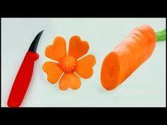 How To Make Carrot Flowers Vegetable Carving Garnish Sushi Garnish Food Decoration Youtube Food Garnishes Vegetable Carving Food Decoration