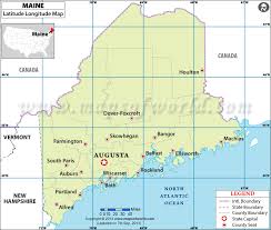 The latitude and longitude finder has options to convert gps location to address and vice versa and the results will be shown up on map coordinates. Maine Latitude And Longitude Map