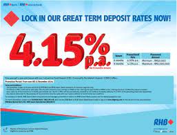 *interest rates at 4% per annum for end of day balances equal to or above inr 50 lacs and 3.50% per annum for end of day balances below inr 50 lacs. Rhb Great Term Deposit Rate At 4 15