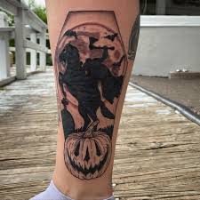 Visit out brand new location across from the bus terminal! 39 Likes 2 Comments Chad Wilson Tattoos By Pigpen On Instagram The Horseman Comes And Tonight He Comes For You Horror Tattoo Creepy Tattoos Tattoos