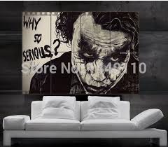 The Joker From Batman The Dark Knight Rises Poster Print Wall Art 8 Parts Giant Huge Free Shipping No75 Printing And Packaging Company Printing Hardcoverprint Canvas Aliexpress