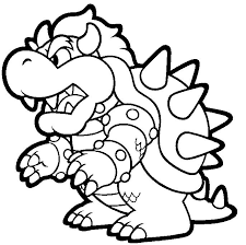 Mario's dress would be a combination of red and blue. Drawing Super Mario Bros 153650 Video Games Printable Coloring Pages