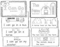 Suggested for preschool and kindergarten emergent readers who are reading at a (b) guided reading level. Printable Emergent Readers 6 Books Levels A C Tpt