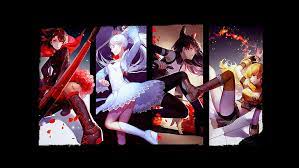 Search free rwby wallpapers on zedge and personalize your phone to suit you. Hd Wallpaper Four Female Animated Characters Rwby Ruby Rose Character Wallpaper Flare