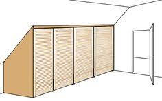 Schrank Fur Dachschragen Dachschragenschrank Einbauschrank Dachschrage Schiebetur Einbauschrank
