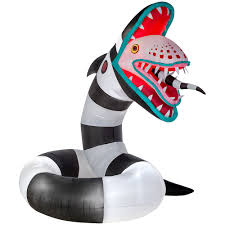 Overall, beetlejuice is one of tim burton's weirdest yet most creative out of his films and it is definitely one film that i will watch every october my son hosted a movie night on the projector and invited a crowd. Warner Studios Giant Animated Airblown Beetlejuice Sandworm Halloween Decoration The Home Depot Canada
