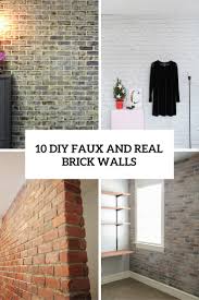 I seem to be seeing them all over the blogosphere. 10 Diy Faux And Real Exposed Brick Walls Shelterness