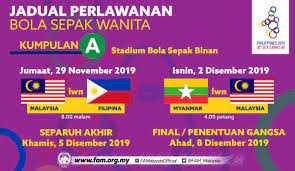 Pasalnya, garuda muda terakhir kali meraih medali emas sea games pada tahun 1991. Fa Malaysia Pa Twitter Jadual Perlawanan Sukan Sea 2019 Wanita Skuad Bola Sepak Wanita Kebangsaan Kendalian Jacob Joseph Akan Berdepan Tuan Rumah Filipina Pada 29 November 2019 Myanmar 2 Disember 2019