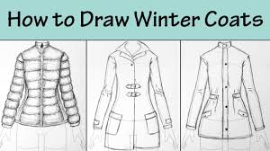 Color, or the act of changing the color of an object. How To Draw Winter Coats 3 Ways Youtube