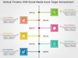 We have created the infographic to look like a mobile phone screen to make it nice and easy to read. Vertical Timeline With Social Media Icons Target Achievement Flat Powerpoint Design Powerpoint Templates Download Ppt Background Template Graphics Presentation