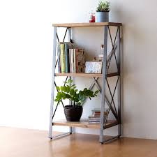 棚 シェルフ ラック 3段 木製 アイアン 本棚 収納棚 マガジンラック おしゃれ シンプル オープンシェルフ リビング収納 アイアンとウッドの3段シェルフ spc0574 ギギliving spc0574 インテリア 棚 模様替え