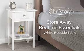 Buy bedside tables online & find brands like ruyiyu, urban mood, inndesign & much more. Bedside Table With Shelf Drawer Christow