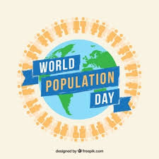 Design With Globe For World Population Day Vector Free