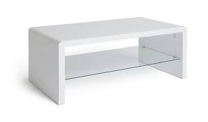 White coffee tables come in a range of materials, shapes, and sizes. Buy Habitat Sleigh 1 Shelf Coffee Table White Gloss Coffee Tables Argos