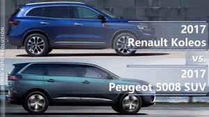 But be that as it may, whichever three letters are used to describe the new 5008's particular niche, or peugeot's. 2017 Renault Koleos Vs 2017 Peugeot 5008 Technical Comparison Youtube