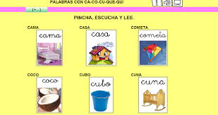 Maestra De Primaria Juegos On Line Para Trabajar Ca Co Cu Que Qui Palabras Con Que Qui Juegos De Lectoescritura Palabras Con K