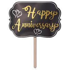 Select from premium happy anniversary sign images of the highest quality. Foil Happy Anniversary Yard Sign Cappel S