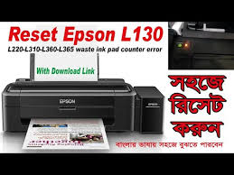 Print, set up, maintenance, customize. How To Reset Epson L130 L220 L310 L360 L365 Waste Ink Pad Counter Error Reset Instructions Ø¯ÛŒØ¯Ø¦Ùˆ Dideo