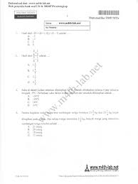 Sudah beberapa soal matematika ujian nasional sma 2019 dan soal sbmptn saintek kami bagikan. Un 2018 Smp Mtk P1 Www M4th Lab Net Pdf