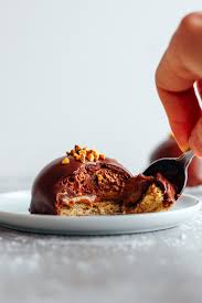 Praline Chocolate Mousse Domes Vegan Gf Food Dessert Recipes Praline Chocolate