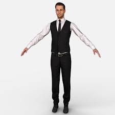 Rigged Male Character 3d Model Cgtrader 3d Model Model 3d Model Character
