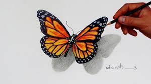 Realistic butterfly drawing at paintingvalley com explore. How To Draw A Butterfly Simple And Easy Steps Butterfly Drawing Butterfly Sketch Easy Butterfly Drawing