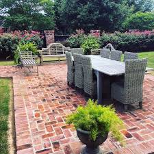 Brick patio mortar repair is simple if you use hydrated lime in your mortar. Top 50 Best Brick Patio Ideas Home Backyard Designs Patio Garden Brick Patios Patio Landscaping