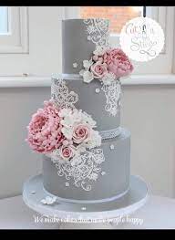 Ready Made Edible Lace Archives Crystal Candy Fondant Wedding Cakes Wedding Cakes With Flowers Lace Wedding Cake