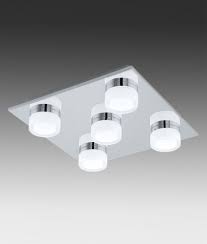 More, light helps create the right atmosphere even in the. Square Led Polished Chrome 5 Light Flush Ceiling Light