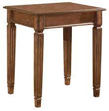Ashley furniture is one of america's oldest and most respectable furniture companies. Signature Design By Ashley Hamlyn Medium Brown Home Office Corner Table Buy Online In Jersey At Jersey Desertcart Com Productid 26839278