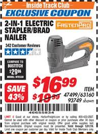 We did not find results for: Harbor Freight Tools Coupon Database Free Coupons 25 Percent Off Coupons Toolbox Coupons 2 In 1 Electric Stapler Brad Nailer