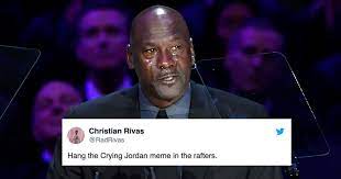 Michael Jordan Cried At Kobe Bryant S Memorial And Knows You Re Going To Meme It Know Your Meme