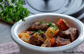 Boeuf Bourguignon Sans Vin Facile Mes Recettes Healthy Recette Recettes De Cuisine Bourguignon Sans Vin Bœuf Bourguignon