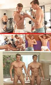 Blond Trainer Tops in the Gym & Bottoms in Bedroom - GayDemon