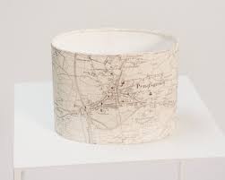 Custom Old Map 20cm Oval Lampshade