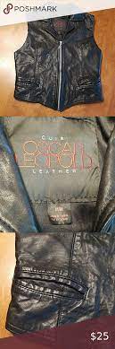 Oscar Leopold Cuir Leather Vest Leather Vest Lambskin Leather Leather Women
