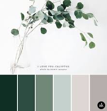 Eine Von Eukalyptus Inspirierte Farbpalette Akula Kreative Grune Farbpalette Farben Und Tapeten Idee Farbe