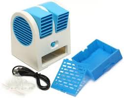 Air coolers use simple water to cool the air while air conditioners use a chemical coolant to cool the air as it is drawn into the device. Buy Surety Mini Air Cooler Portable Air Conditioner Air Cooler With Water Cooling Room Usb Air