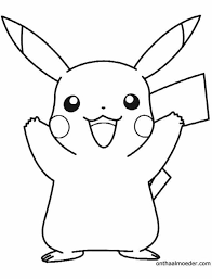 Kleurplaat Pikachu Pokemon Pikachu Coloring Page Pikachu Drawing Pokemon Coloring