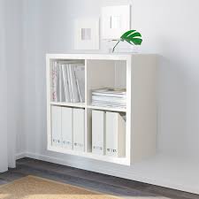 The ikea expedit (lately reborn as the kallax) has, like a lot of classics, an incredibly simple design. Kallax Shelving Unit White 77x77 Cm Ikea
