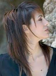 Long black hair made into an undercut and pulled back into a tight ponytail handing over the shoulder make a very effective hairstyle. Lange Punk Frisuren Besten Frisur Stil Frisuren Rockige Frisur Vokuhila Frisur