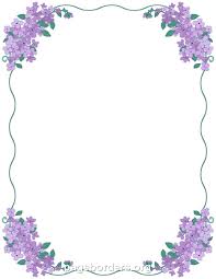 Lilac Border Clip Art Page Border And Vector Graphics Flower Border Page Borders Borders And Frames