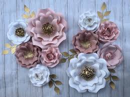 This is one of the best ways to customize your décor and add more decorative items around it if you wish. Nursery Paper Flowers Wall Decor Around Name 10 Pc Blush Etsy Paper Flower Wall Paper Flower Decor Paper Flowers