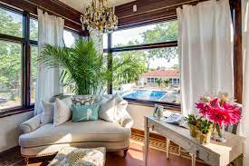 Select window treatments to complement your sunroom decor and block harmful uv rays that cause furniture and floor sunroom window treatments ideas. Summer Window Treatment Ideas Hgtv S Decorating Design Blog Hgtv