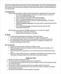 Check out these example research paper. 8 Formal Outline Templates Free Sample Example Format Download Free Premium Templates
