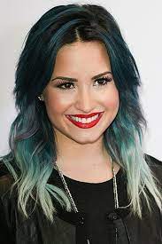 Pin By Zafiro On Colored Hair Demi Lovato Hair Blue Ombre Hair 2015 Hair Color Trends