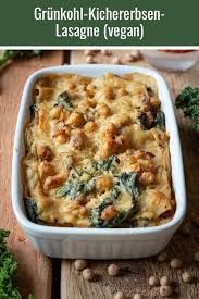 Vegane Grunkohl Kichererbsen Lasagne Rezept Lebensmittel Essen Camping Rezepte Einfach Kichererbsen