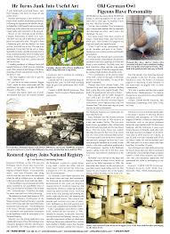 Restored Apiary Joins National Registry Old German Owl Pigeons Have  Personality He Turns Junk Into Useful Art