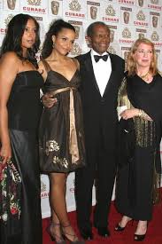 Sidney poitier has starred in 53 movies, see related links. Sidney Poitier Second Wife M 1 23 76 And Their Two Daughters Celebrity Couples Celebrity Families Iconic Movies